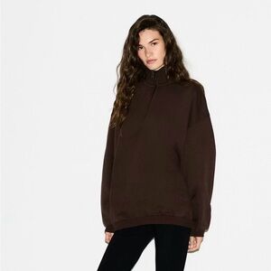 SKIMS Boyfriend Fleece OVERSIZED HALF ZIP